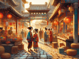 With Xiaoming's help and encouragement, Lili overcomes her initial frustration and learns to use chopsticks, understanding the importance of perseverance.
