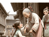 Lili helps an elderly woman carry her heavy groceries to the fifth floor and is rewarded with a candied hawthorn for her kindness.